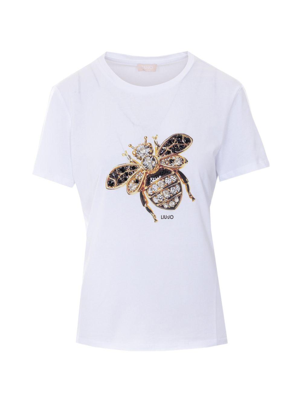 T-shirt con strass 