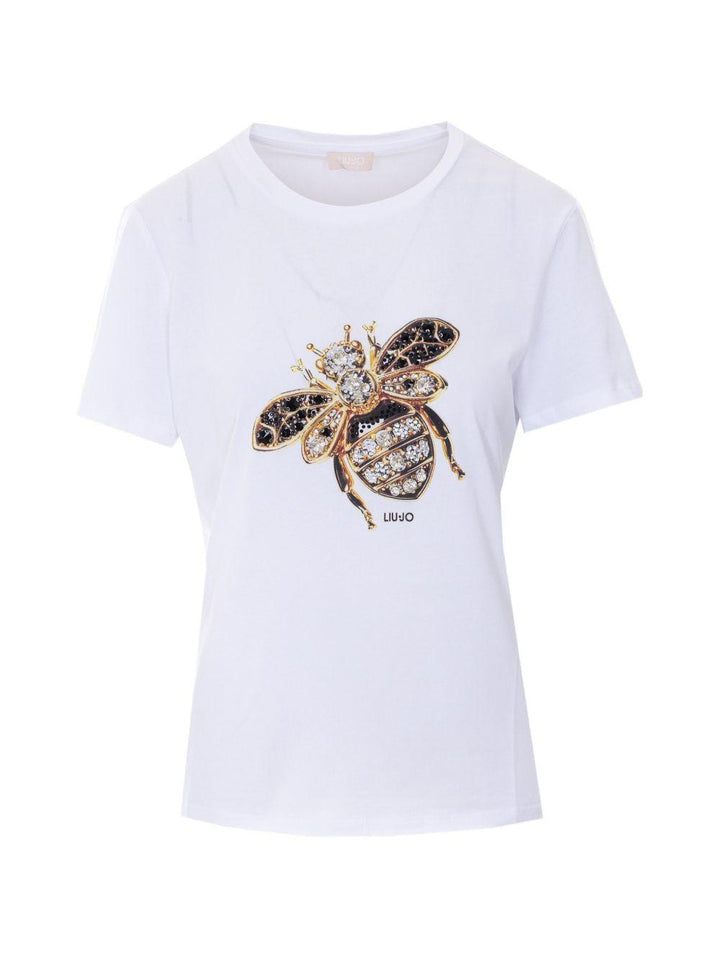 T-shirt con strass 