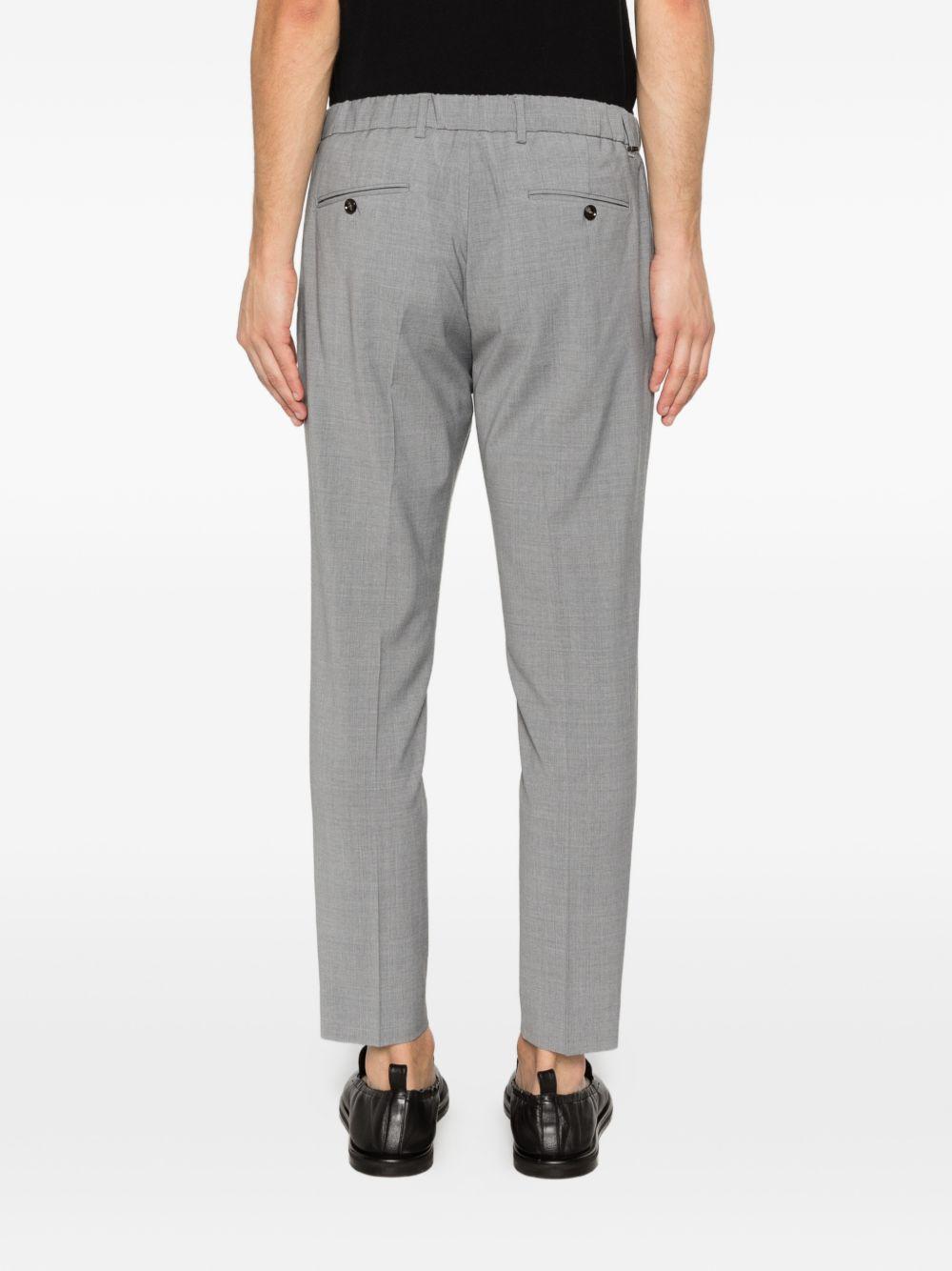 Pantaloni grigio chiaro con coulisse 