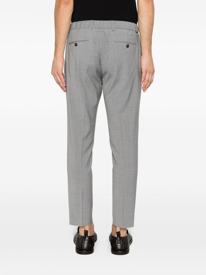 Pantaloni grigio chiaro con coulisse 