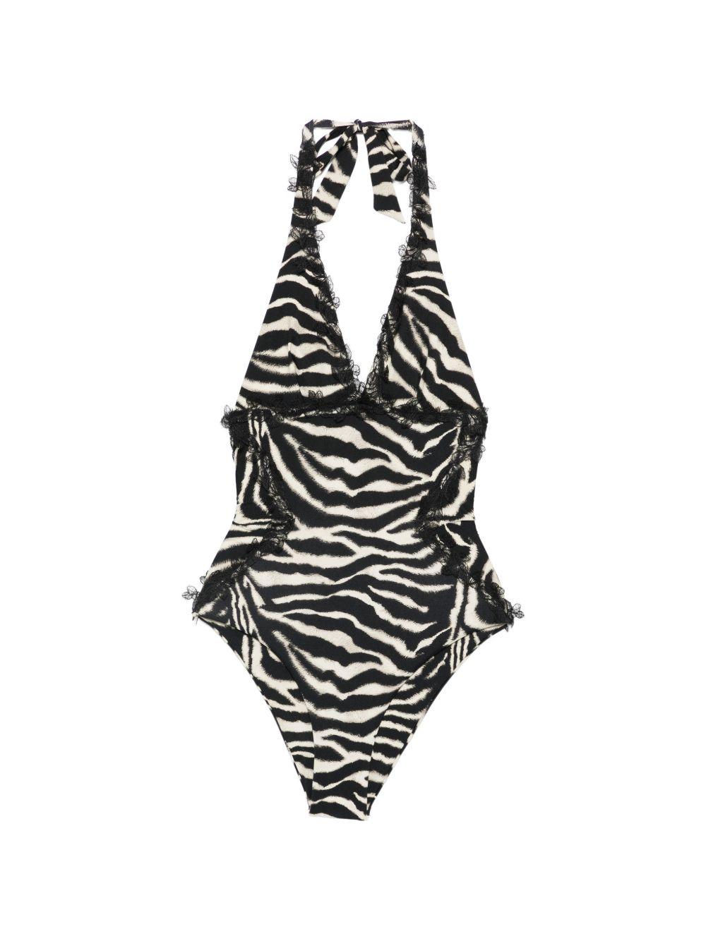 Costume da bagno con scollo a V 