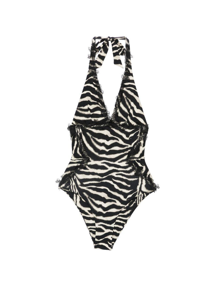Costume da bagno con scollo a V 