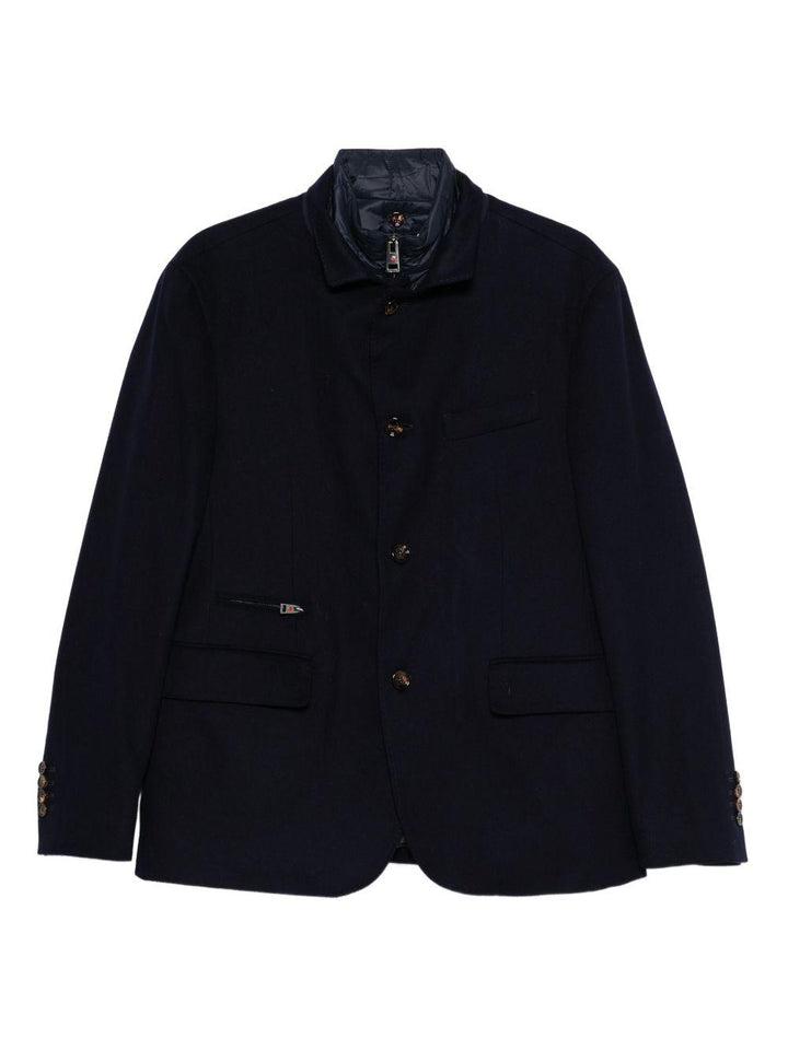 Navy Blue Jacket with Removable Collar