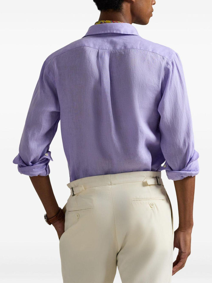 Camicia a maniche lunghe lavanda 