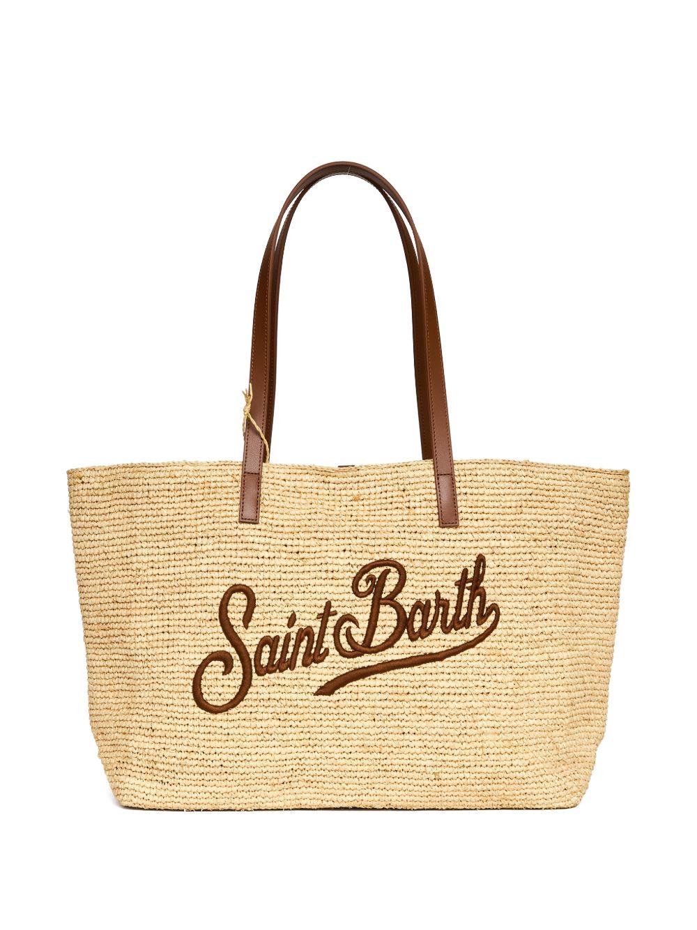 Borsa in rafia con logo 