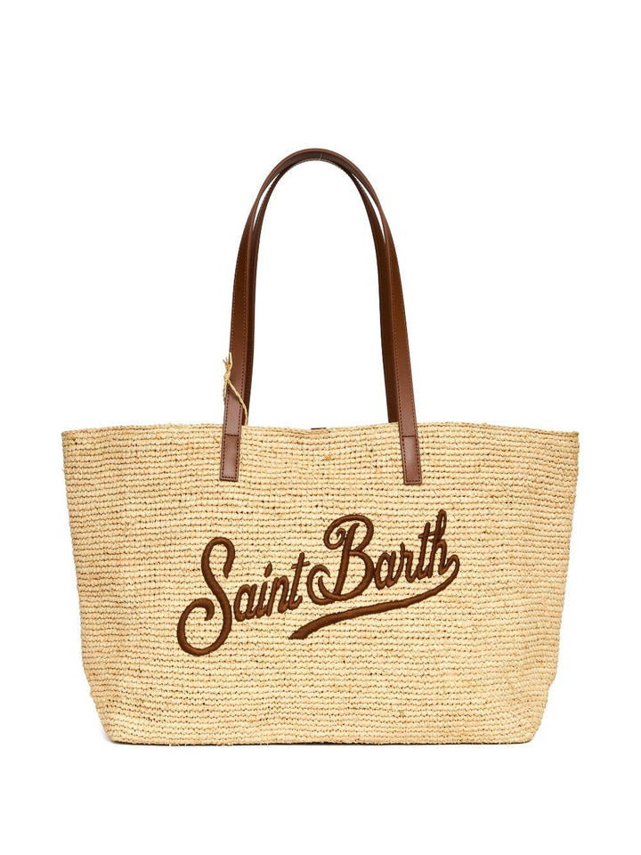 Borsa in rafia con logo 
