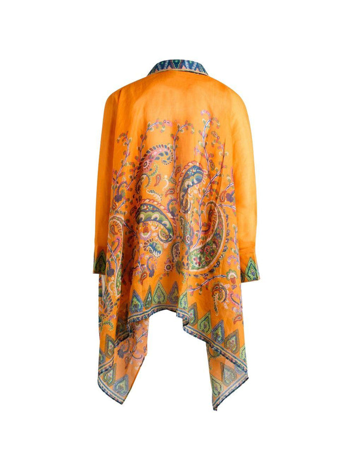 Blusa svasata con stampa 