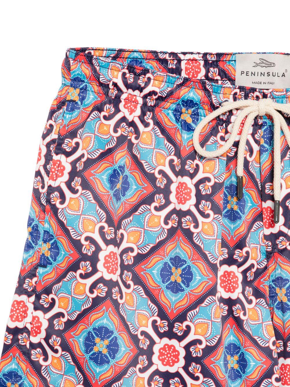 Costume da bagno Positano con stampa geometrica 