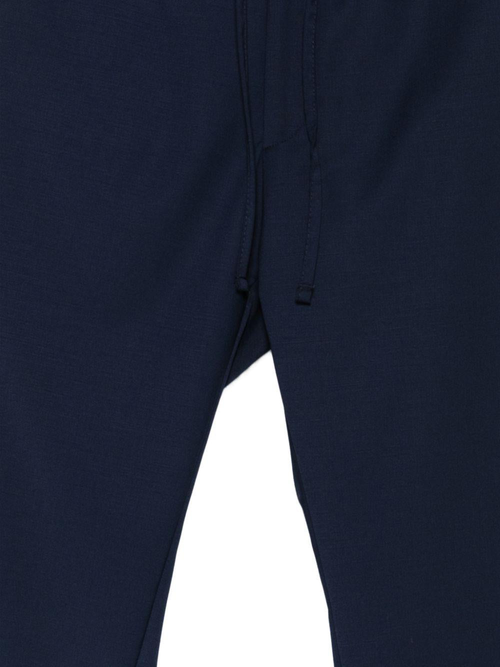 Pantaloni con coulisse blu 