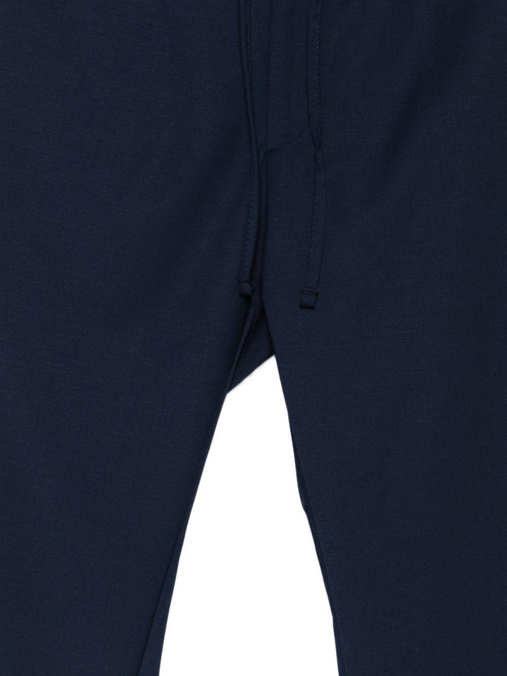 Pantaloni con coulisse blu 