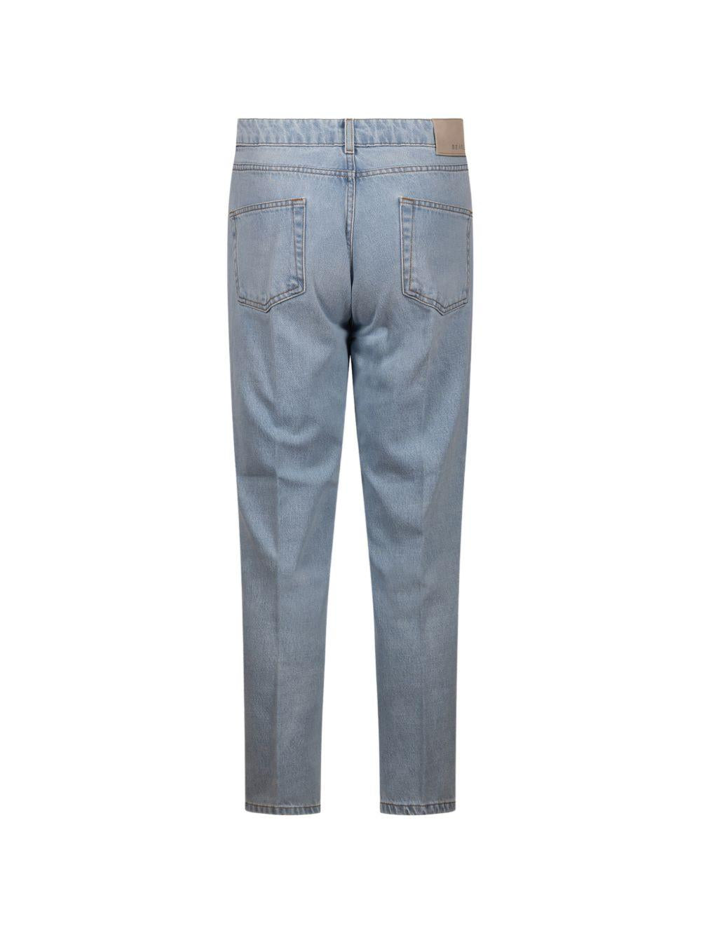 Jeans denim chiaro dritti 