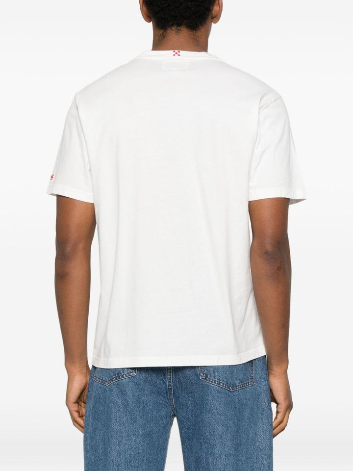 T-shirt bianca con stampa 