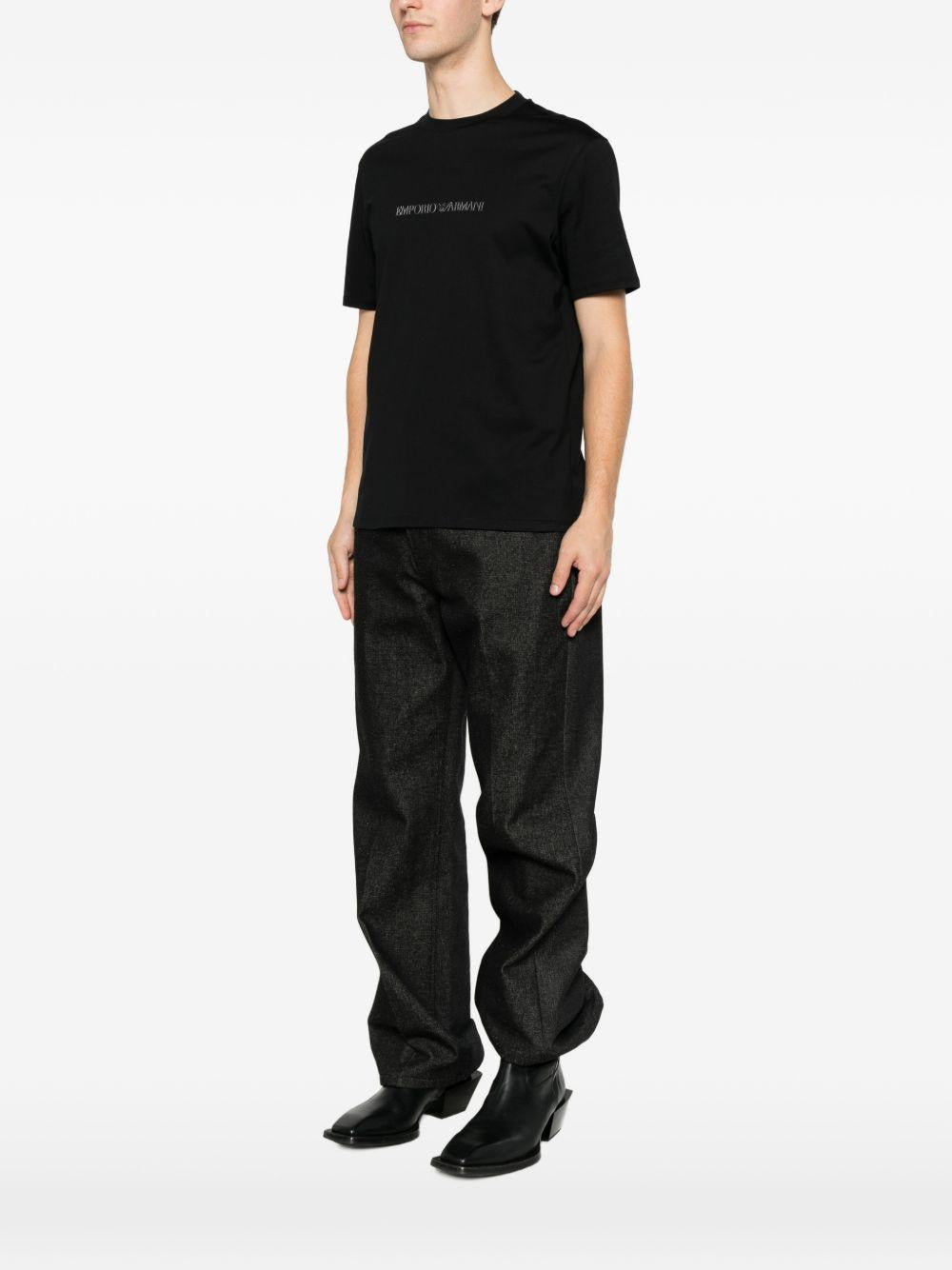 T-shirt con logo nera 