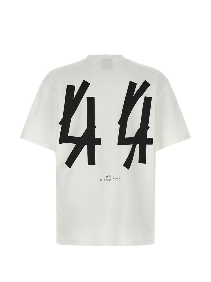 T-shirt white/black con stampa 