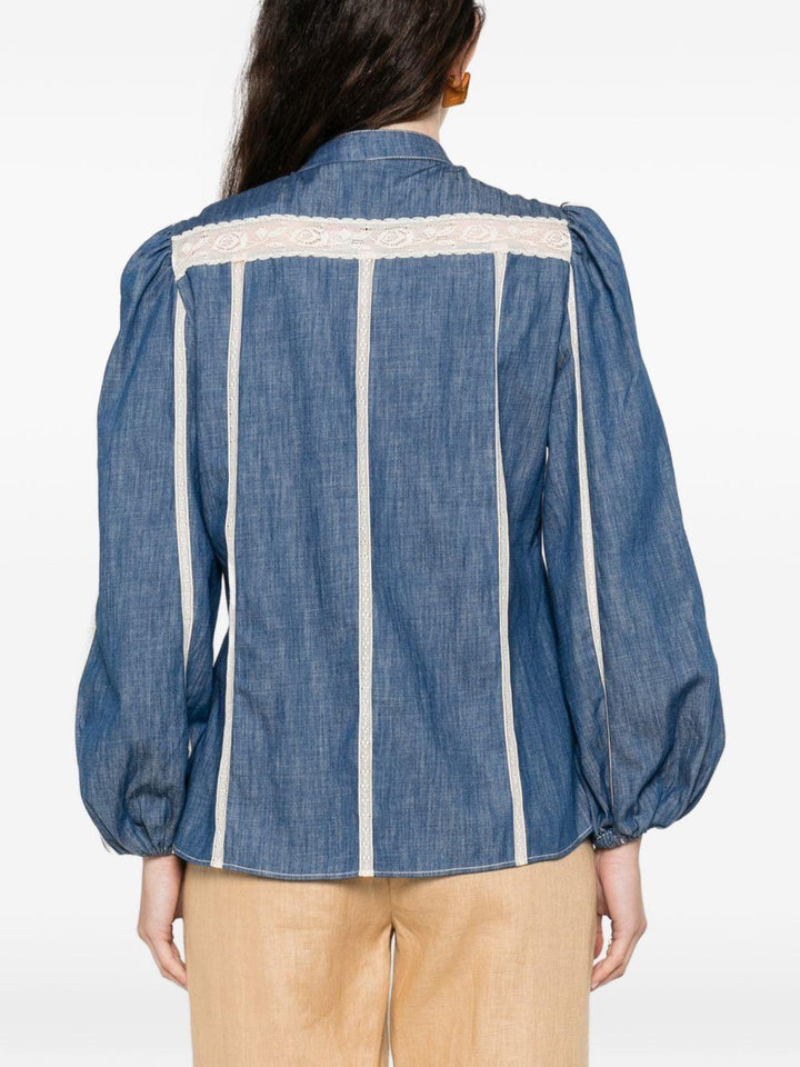 Camicia con inserti 