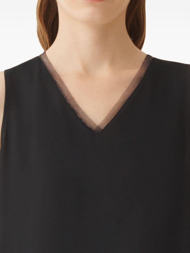 Top in satin 