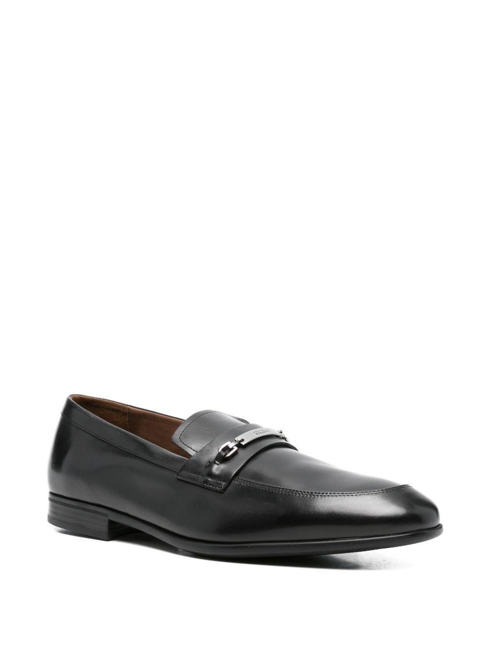 Mocassino nero in pelle 