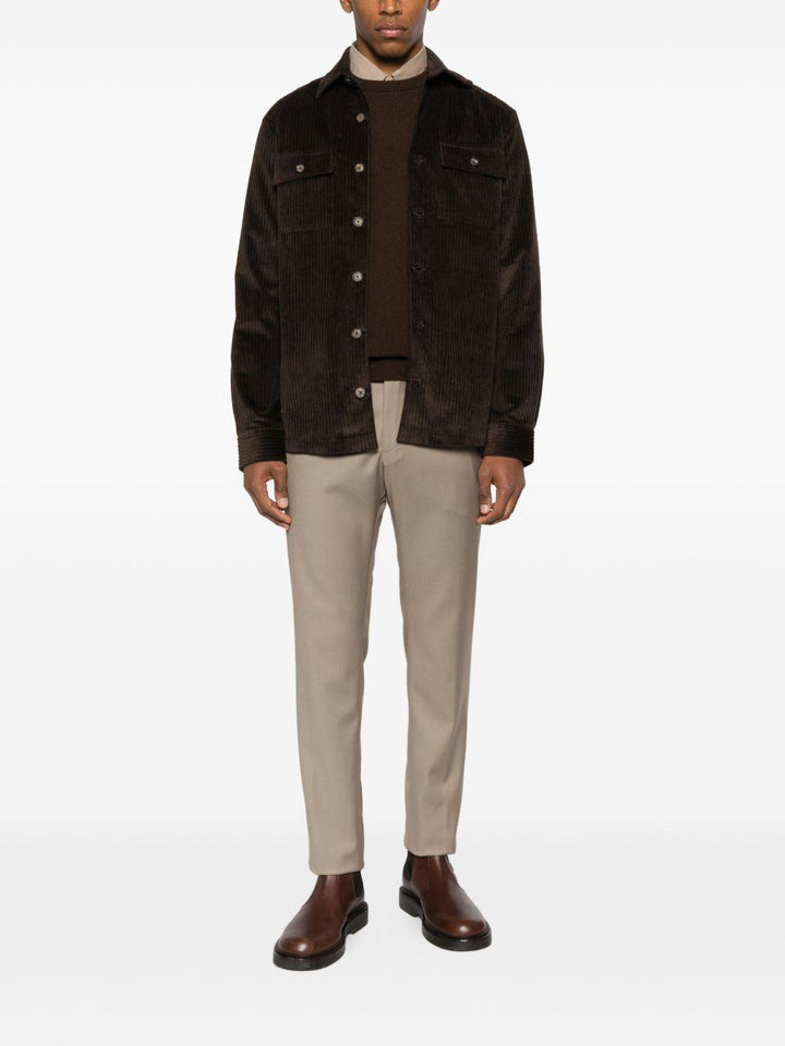 Pantaloni Mc Denny con pieghe beige 