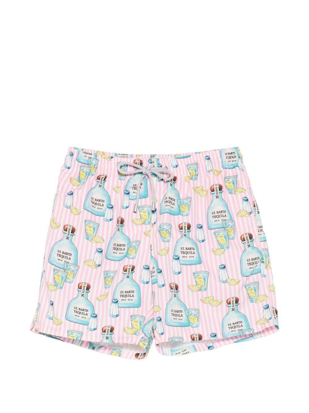 Costume da bagno bianco/rosa 