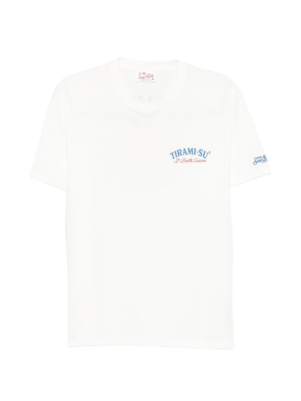 T-shirt bianca con stampa 