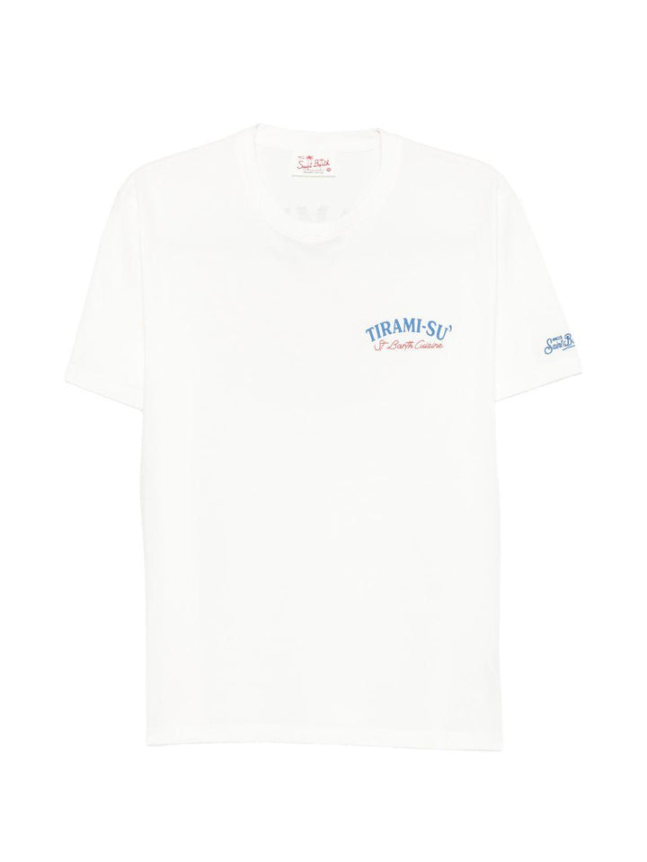 T-shirt bianca con stampa 