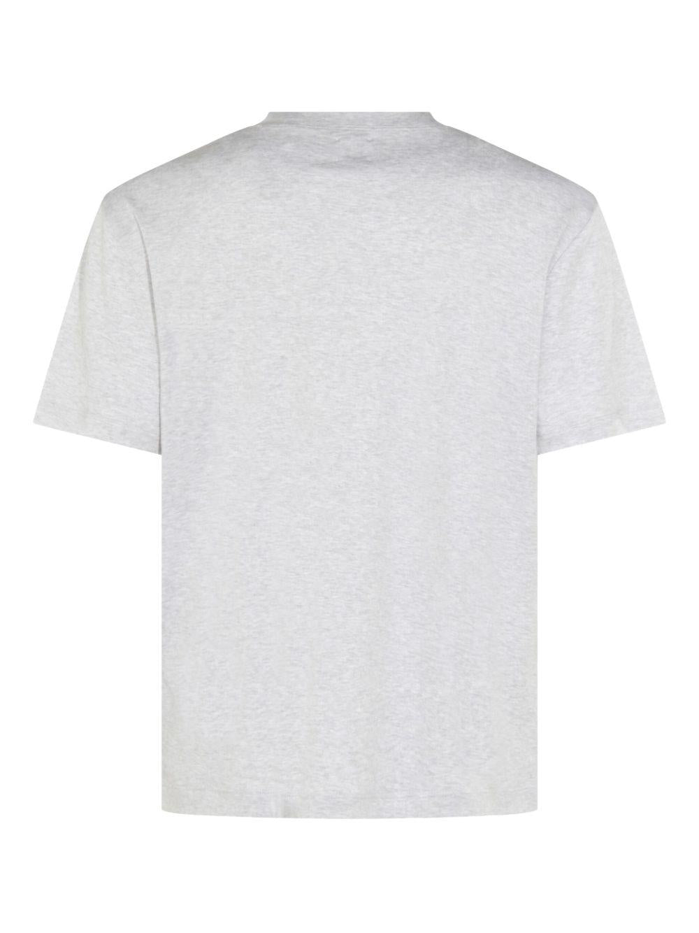 T-shirt girocollo a maniche corte grigio 