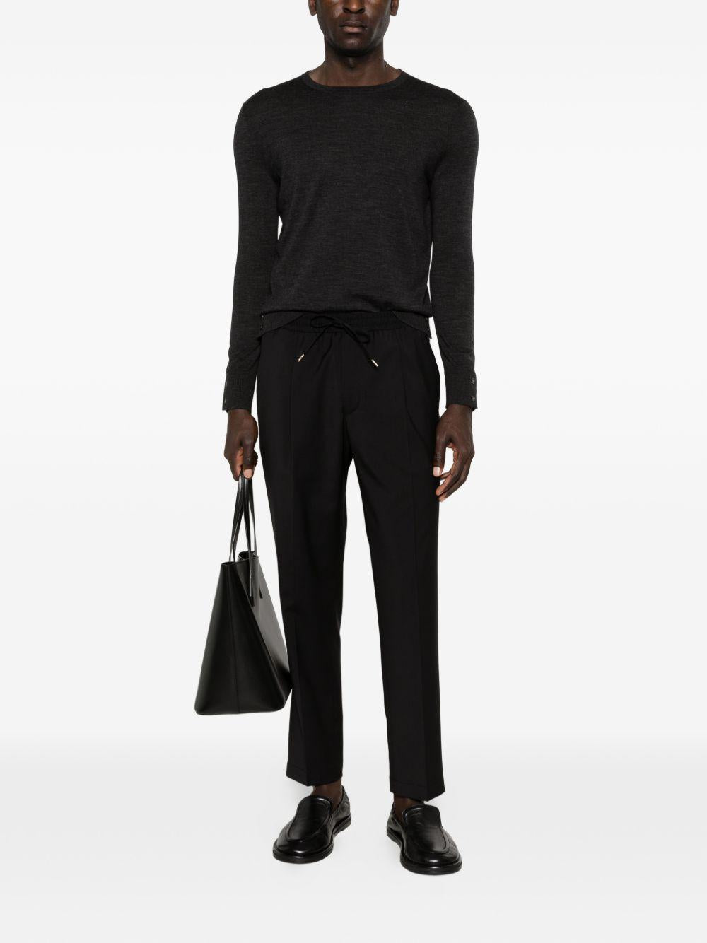 Pantaloni Wimbledons neri con coulisse 