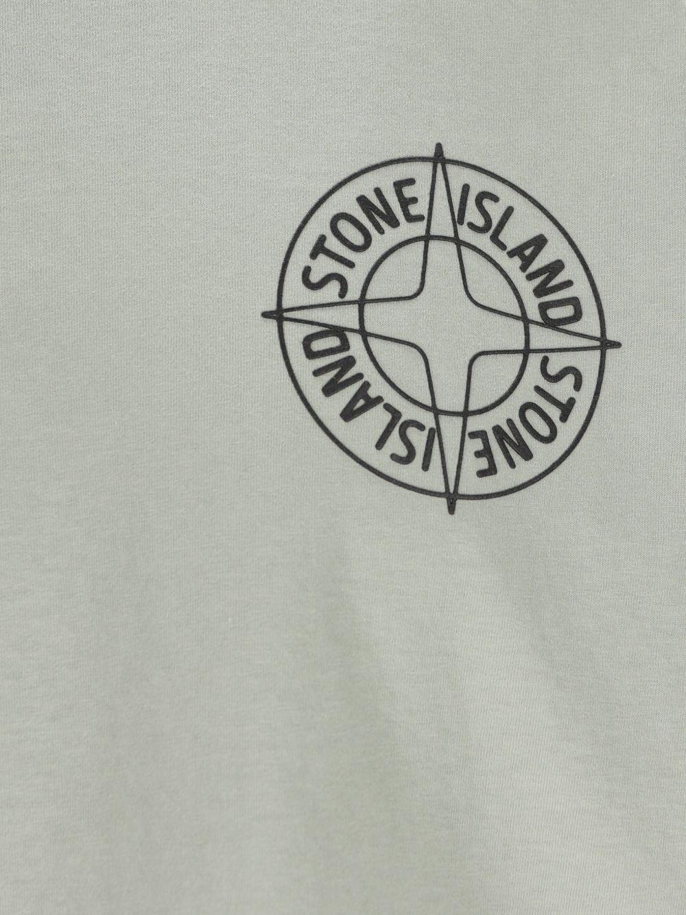 T-shirt sage con logo 