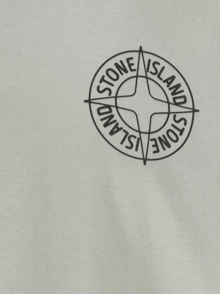 T-shirt sage con logo 