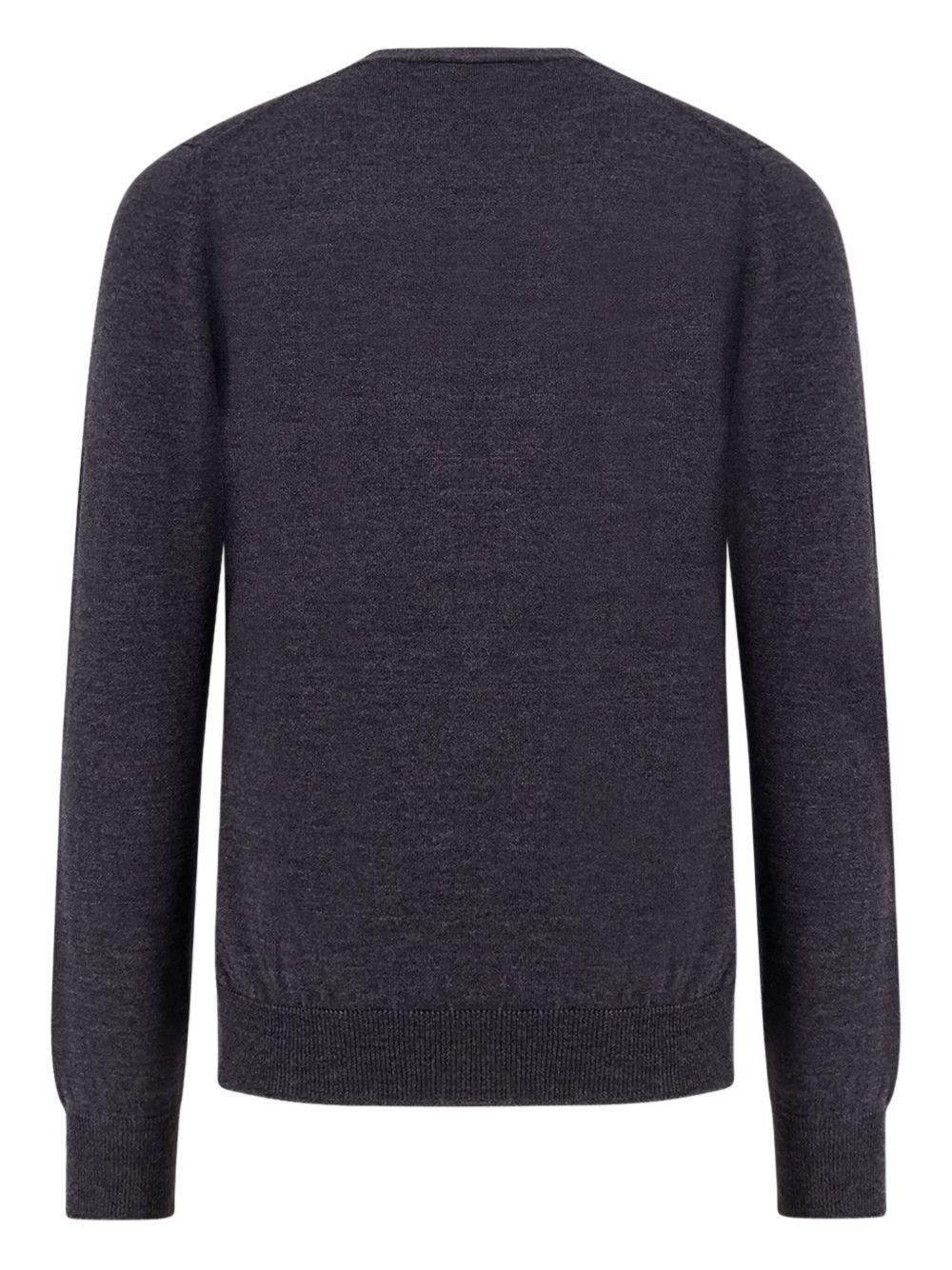 Cardigan con bottoni e scollo a V grigio scuro 