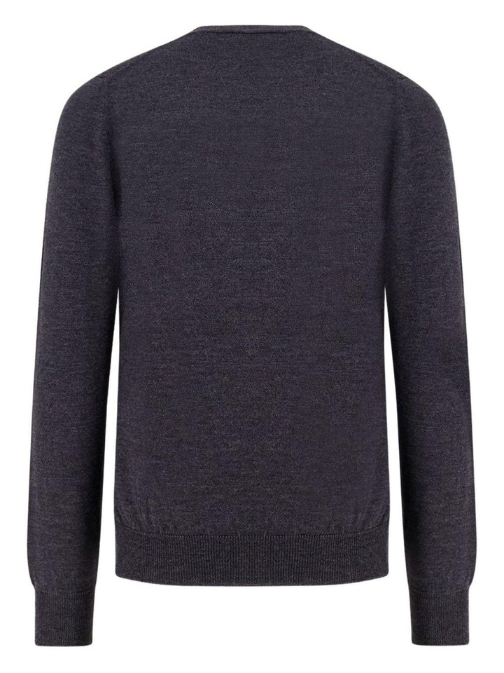 Cardigan con bottoni e scollo a V grigio scuro 