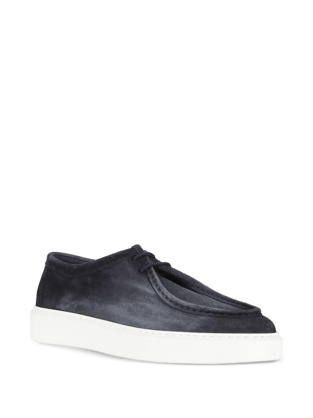 Sneakers blu notte con lacci 