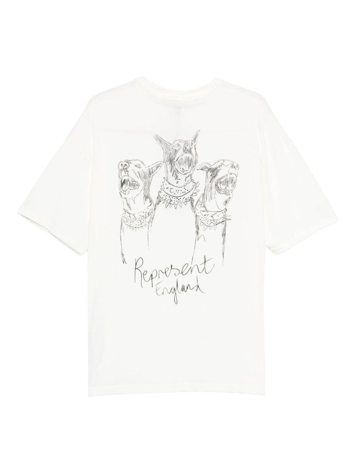 T-shirt Bianca con stampa 