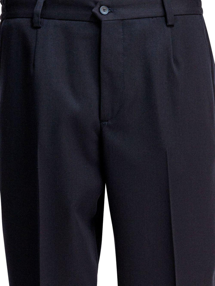 Pantaloni in lana blu 