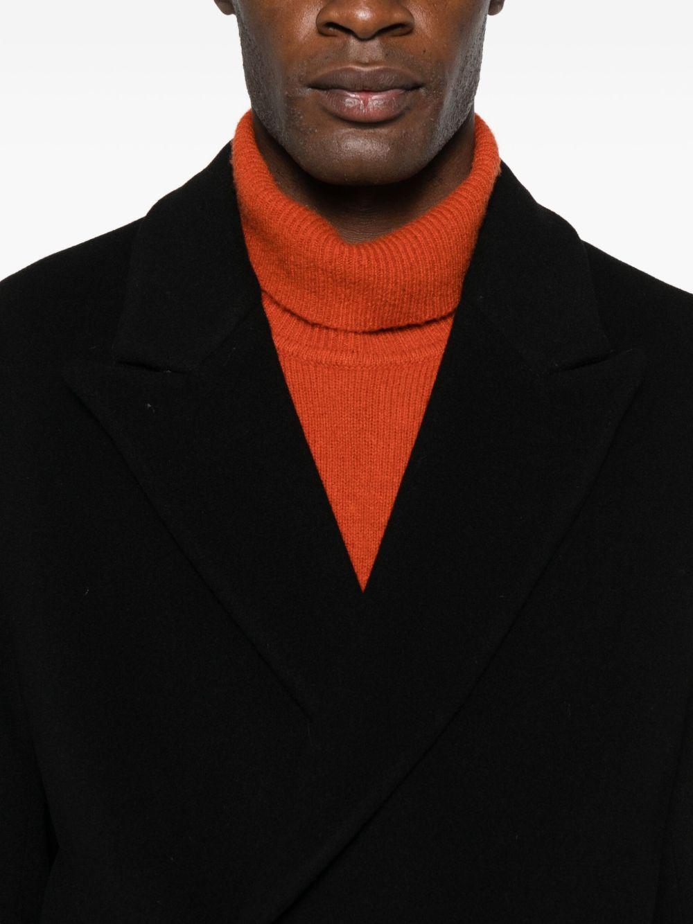 Cappotto doppiopetto nero 