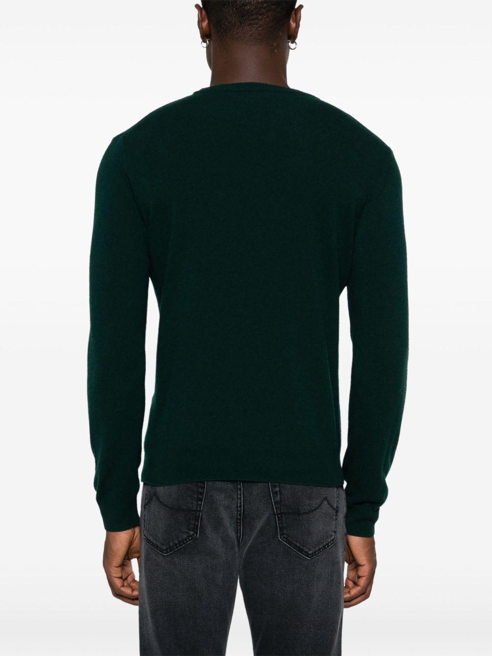 Maglione girocollo verde 