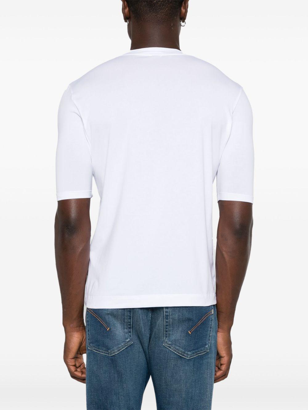 T-shirt girocollo candido 
