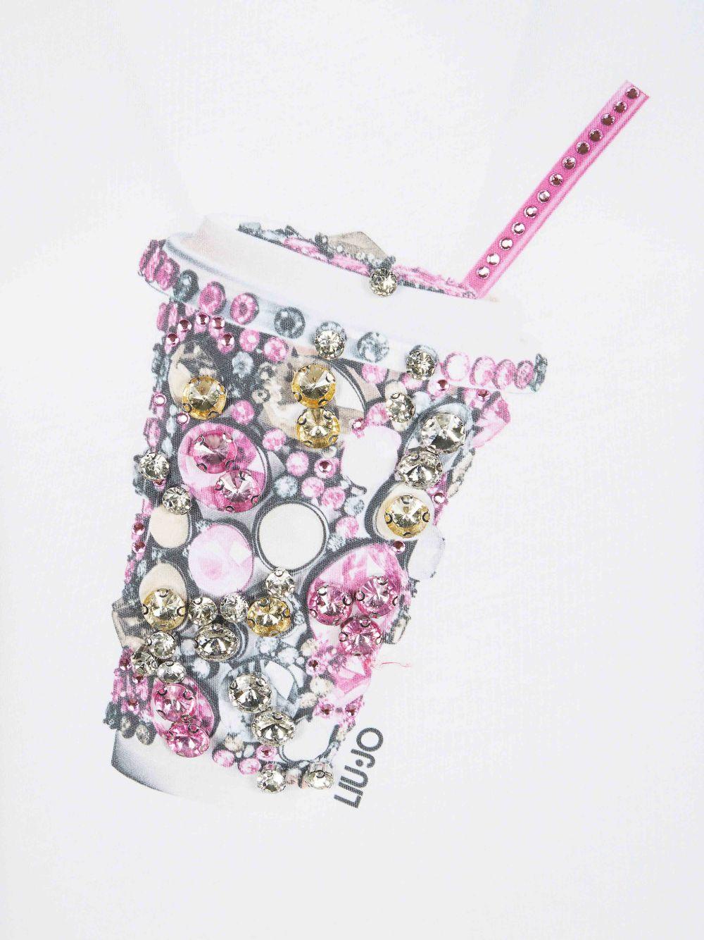 T-shirt con strass 