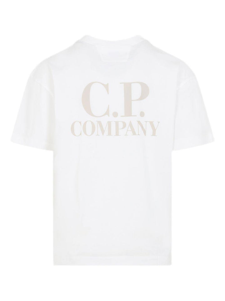 T-shirt con logo bianca 