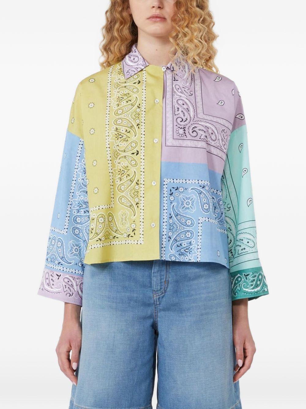 Camicia crop Lampone 