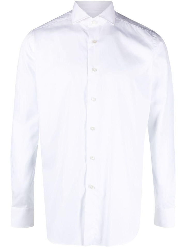 Camicia con colletto ampio bianca 