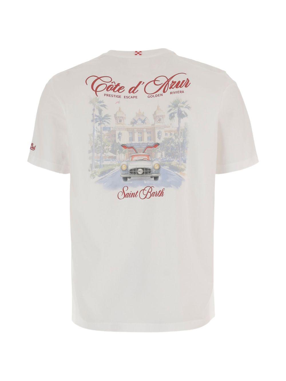 T-shirt bianca con stampa 