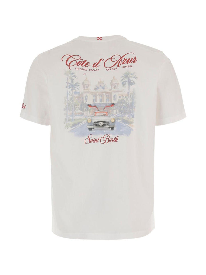 T-shirt bianca con stampa 