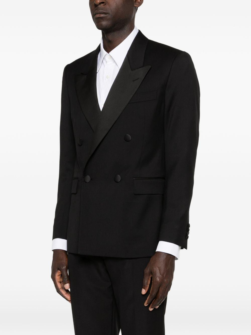 Blazer Smoking nero doppiopetto 
