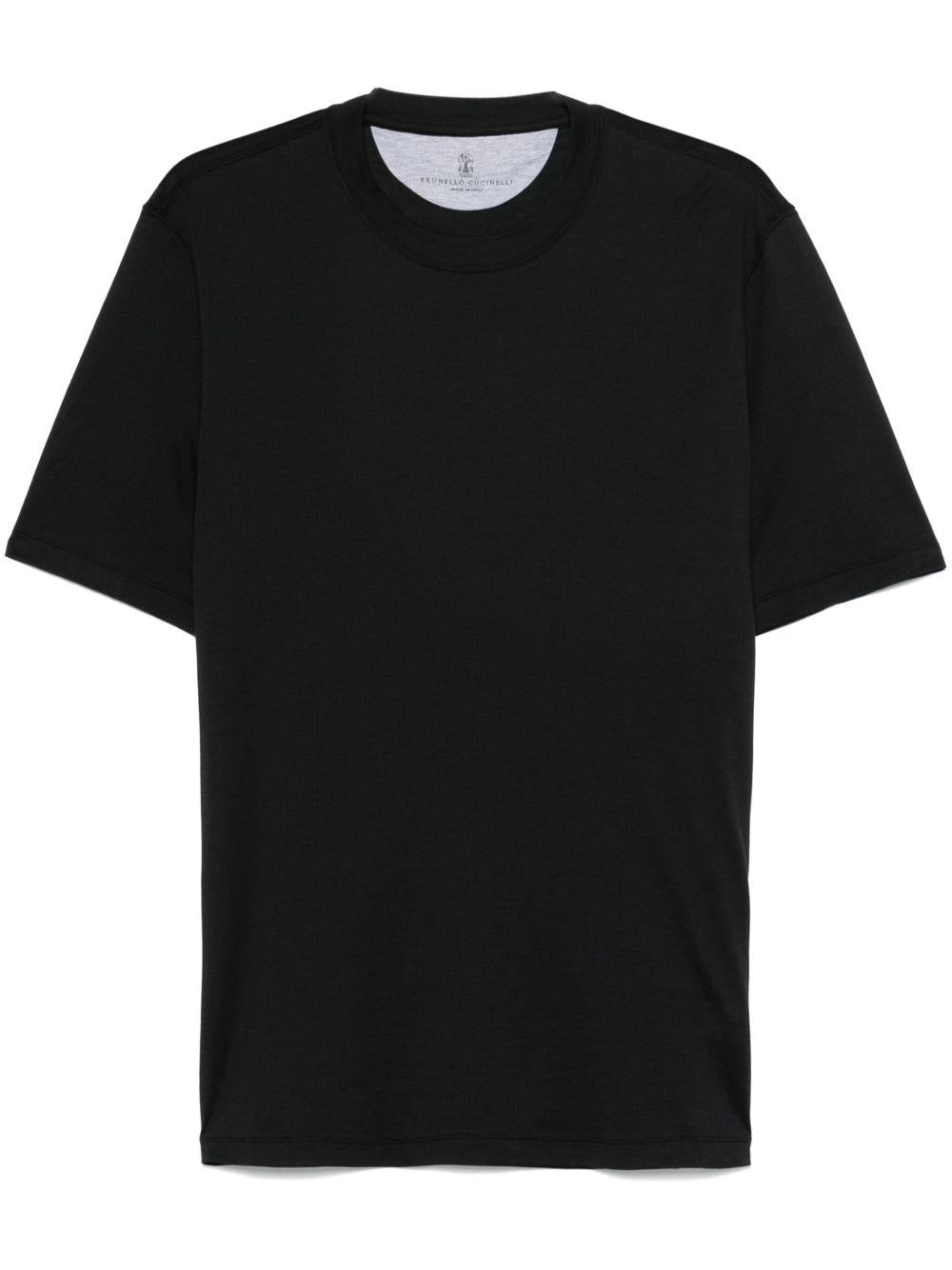 T-shirt girocollo nero 