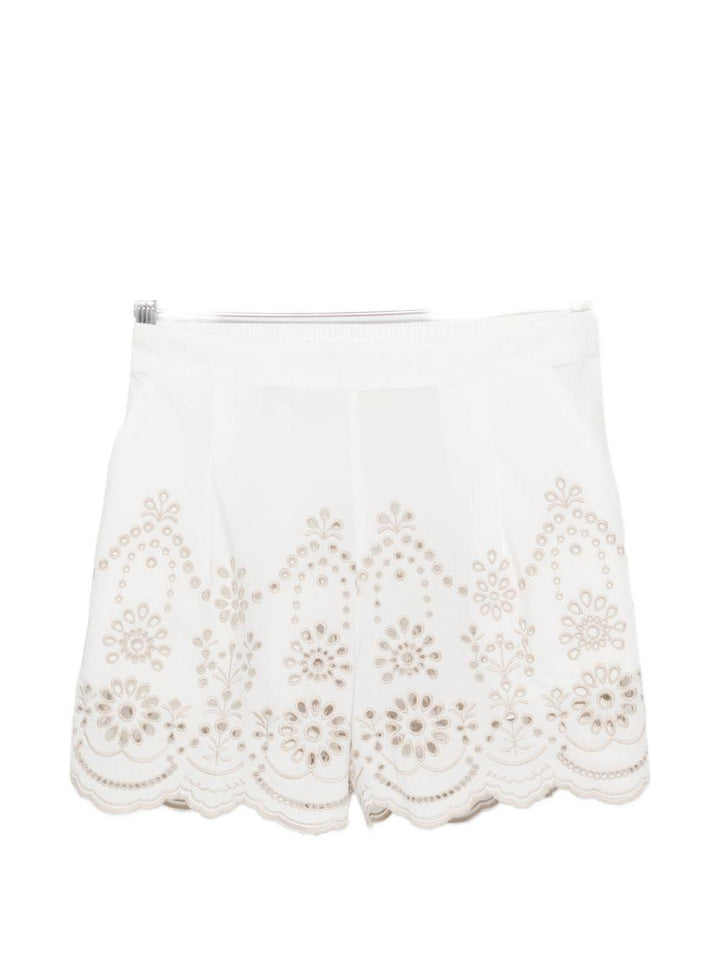 Shorts con ricamo 