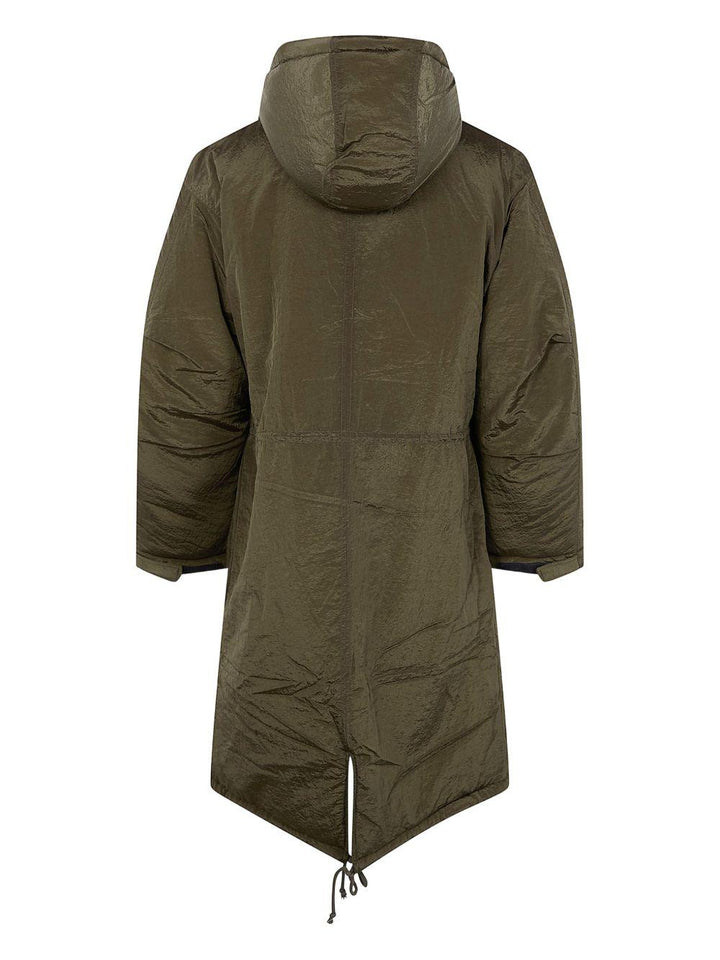Parka verde con cappuccio