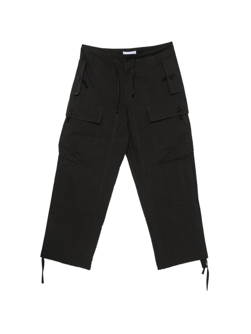 Pantaloni con coulisse neri 