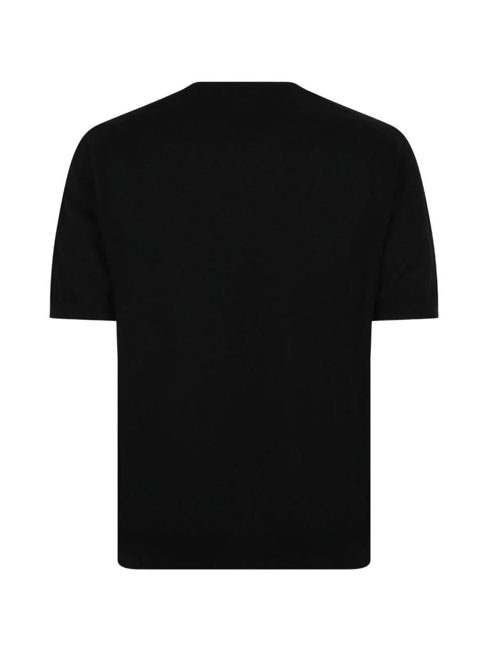 T-shirt nera girocollo 