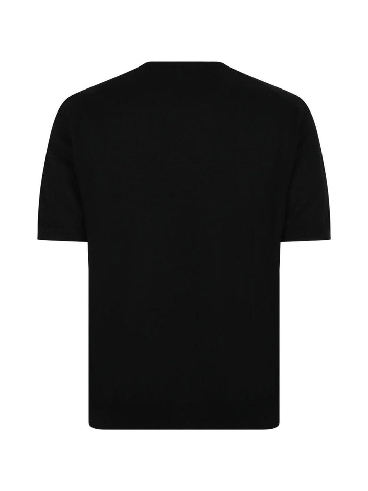 T-shirt nera girocollo 
